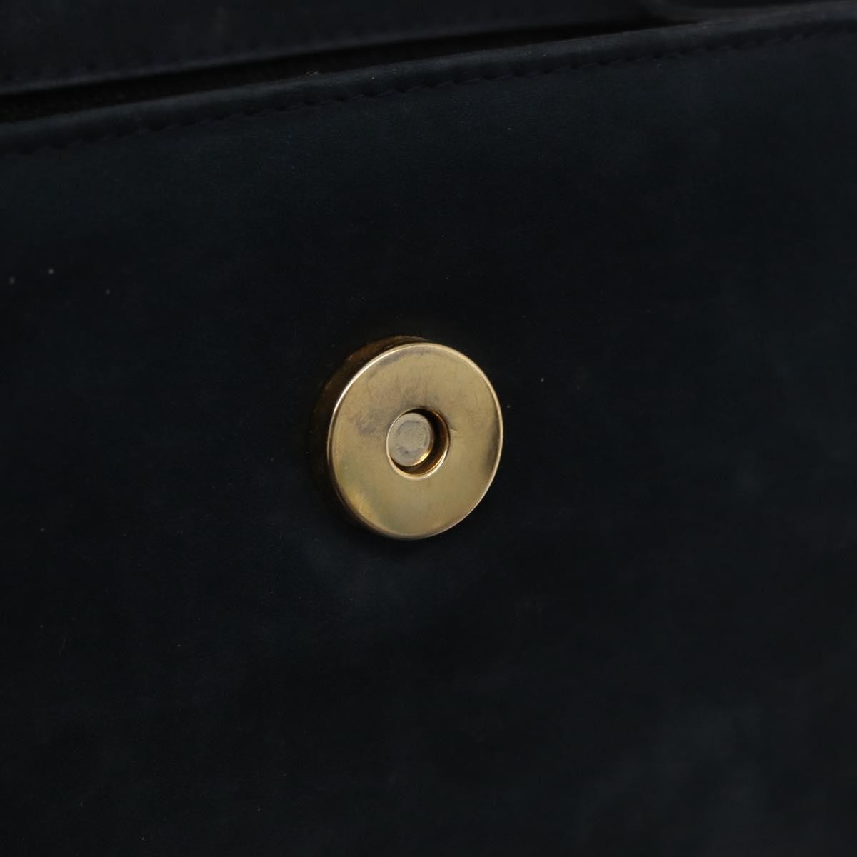 Salvatore Ferragamo Vala Suede, Navy, Suede, Shoulder Bag