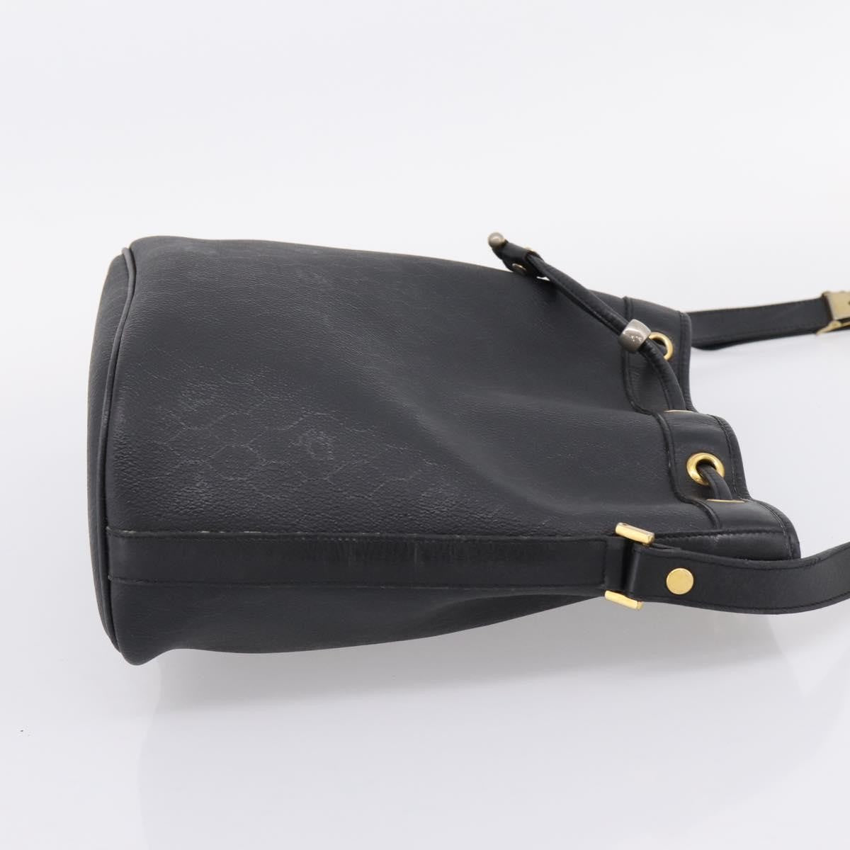 Christian Dior Vintage Honeycomb Canvas, Black, Canvas, Shoulder Bag