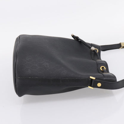 Christian Dior Vintage Honeycomb Canvas, Black, Canvas, Shoulder Bag