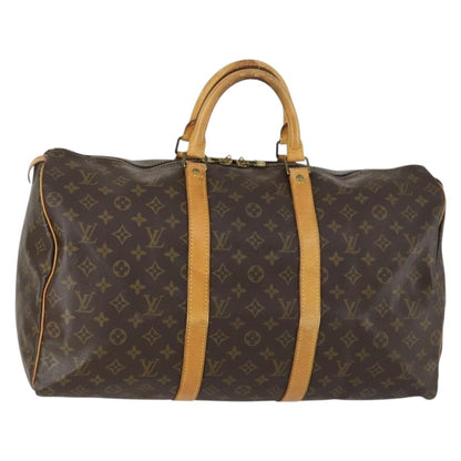 Louis Vuitton Keepall Monogram Canvas, Brown, Canvas, Travel Bag