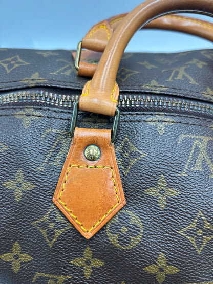 Louis Vuitton Speedy Monogram Canvas, Brown, Canvas, Handbag