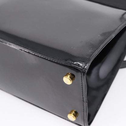 Salvatore Ferragamo Convertible Vara Bow Patent Leather, Black, Patent Leather, Handbag