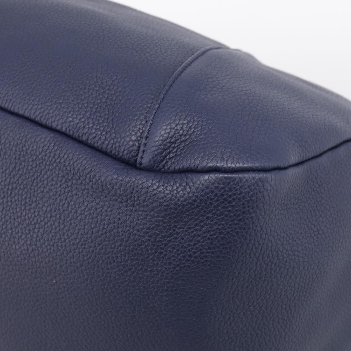 Loewe Calle Hobo Leather, Navy, Leather, Shoulder Bag