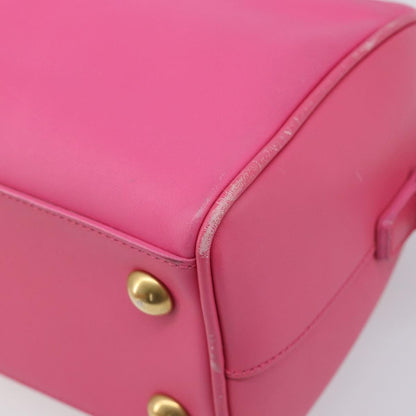 Saint Laurent Classic Duffle Leather, Pink, Leather, Handbag