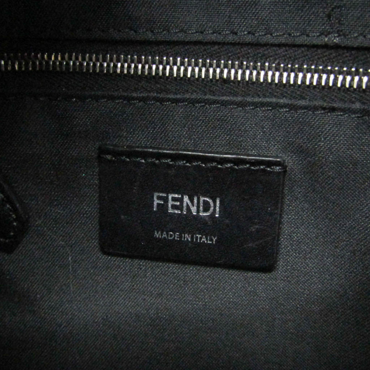 Fendi By The Way Leather with Crystals, Black, Leather, Backpack