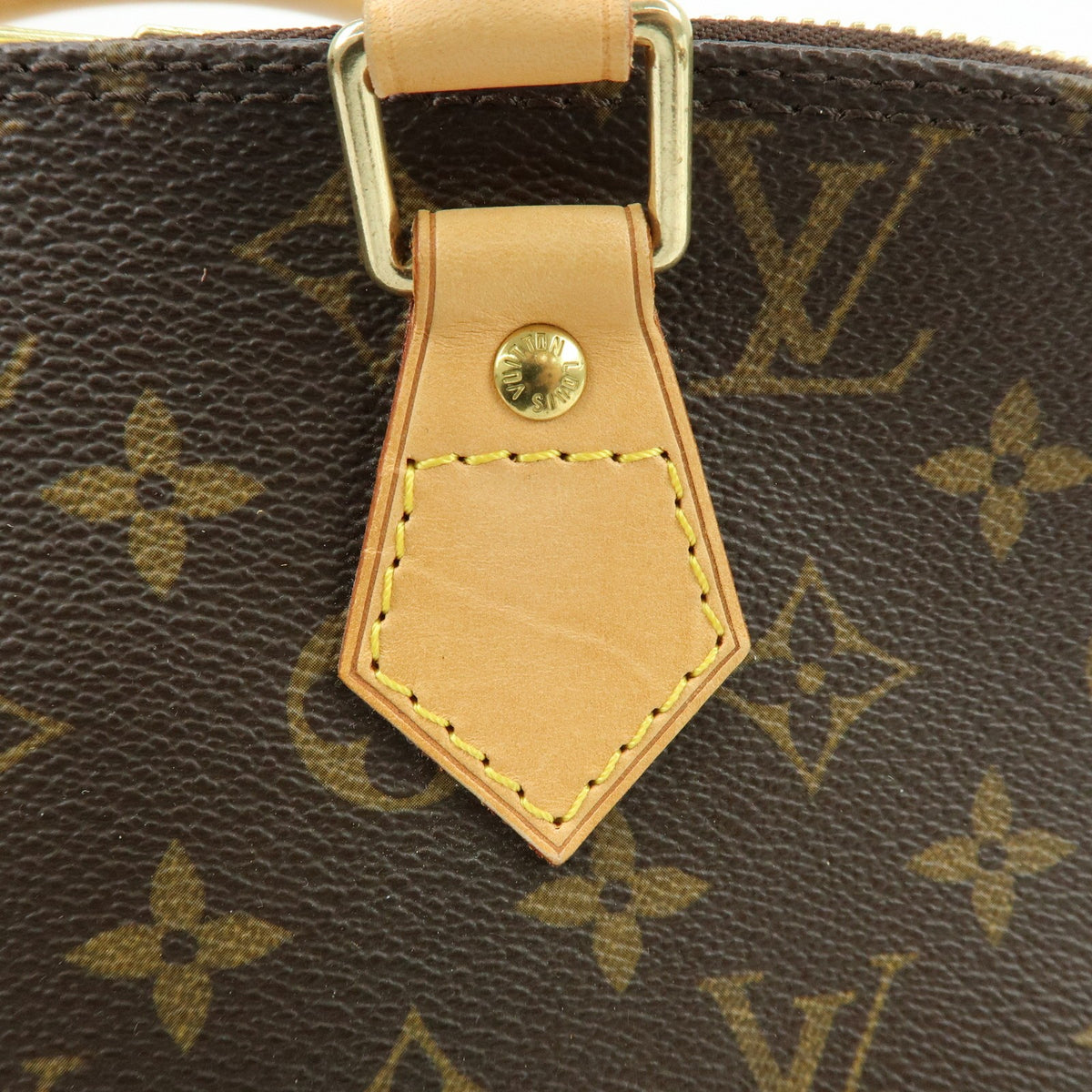 Louis Vuitton Alma Monogram Canvas, Brown, Canvas, Handbag