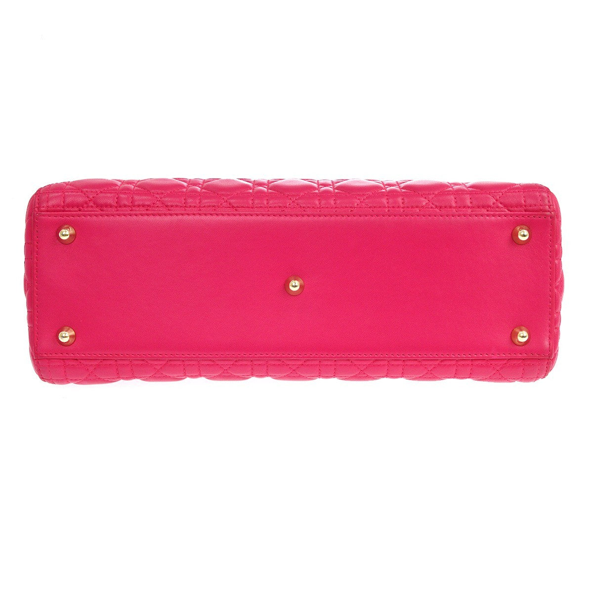 Christian Dior Lady Dior Cannage, Pink, Leather, Handbag