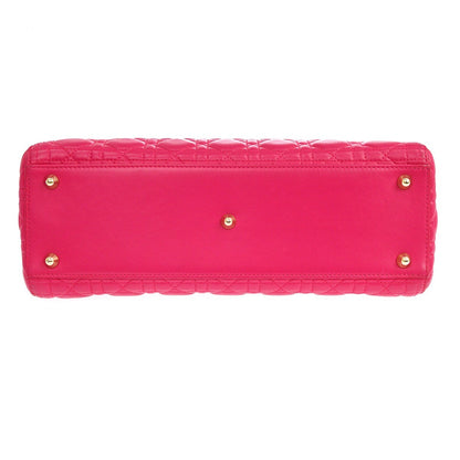 Christian Dior Lady Dior Cannage, Pink, Leather, Handbag