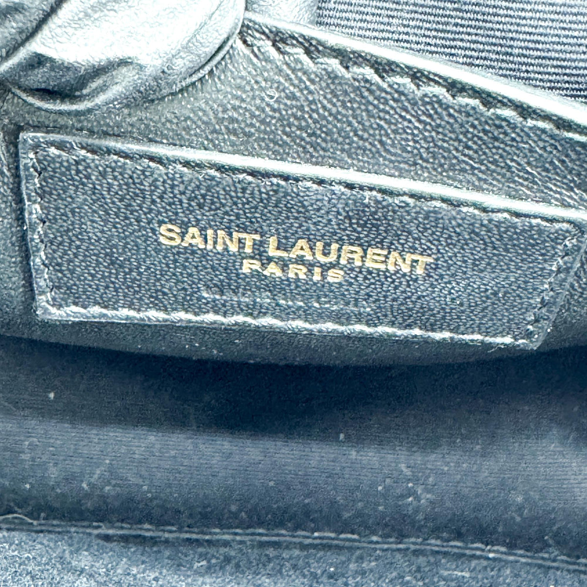 Saint Laurent Vicky Camera Vertical Quilted Leather, Gray, Leather, Handbag