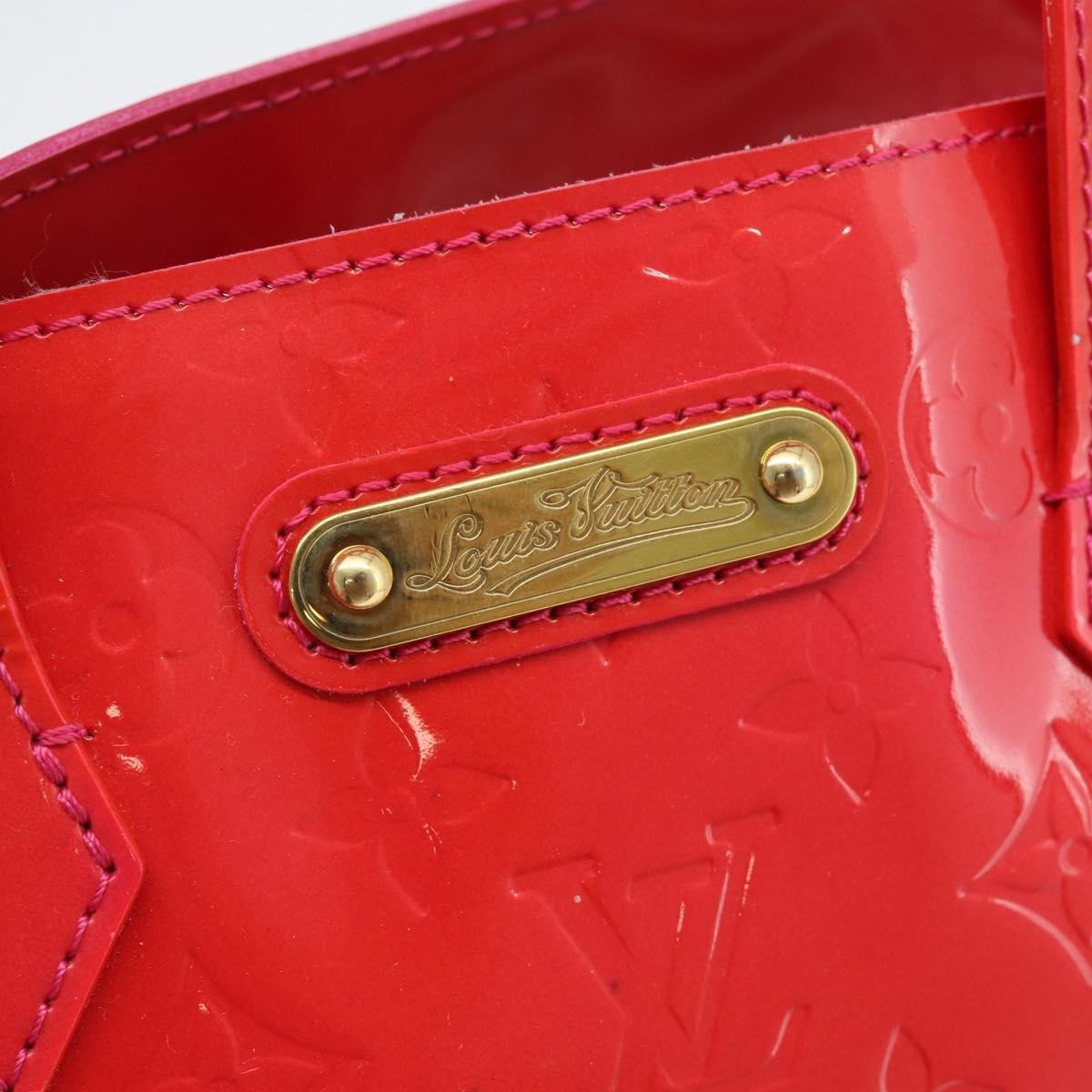 Louis Vuitton Wilshire Monogram Vernis, Pink, Patent Leather, Handbag