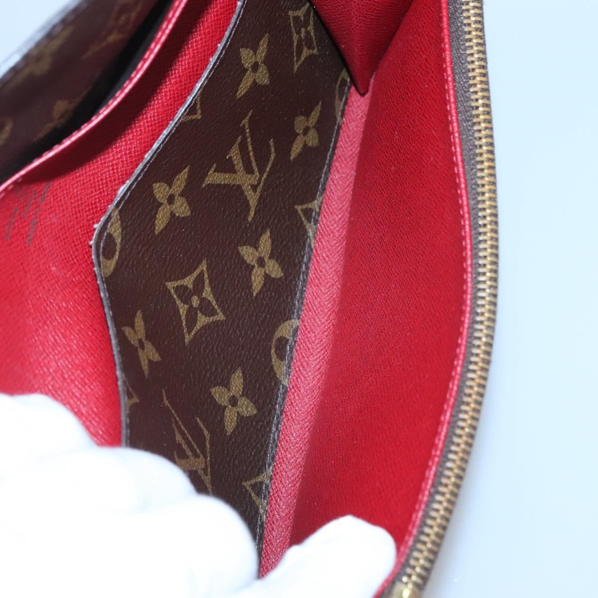 Louis Vuitton Emilie Monogram Canvas, Red, Canvas, Wallet