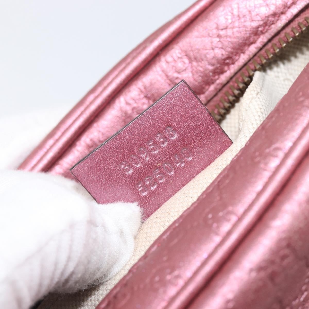 Gucci Sunshine Disco Microguccissima Leather, Pink, Leather, Crossbody Bag