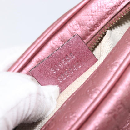 Gucci Sunshine Disco Microguccissima Leather, Pink, Leather, Crossbody Bag