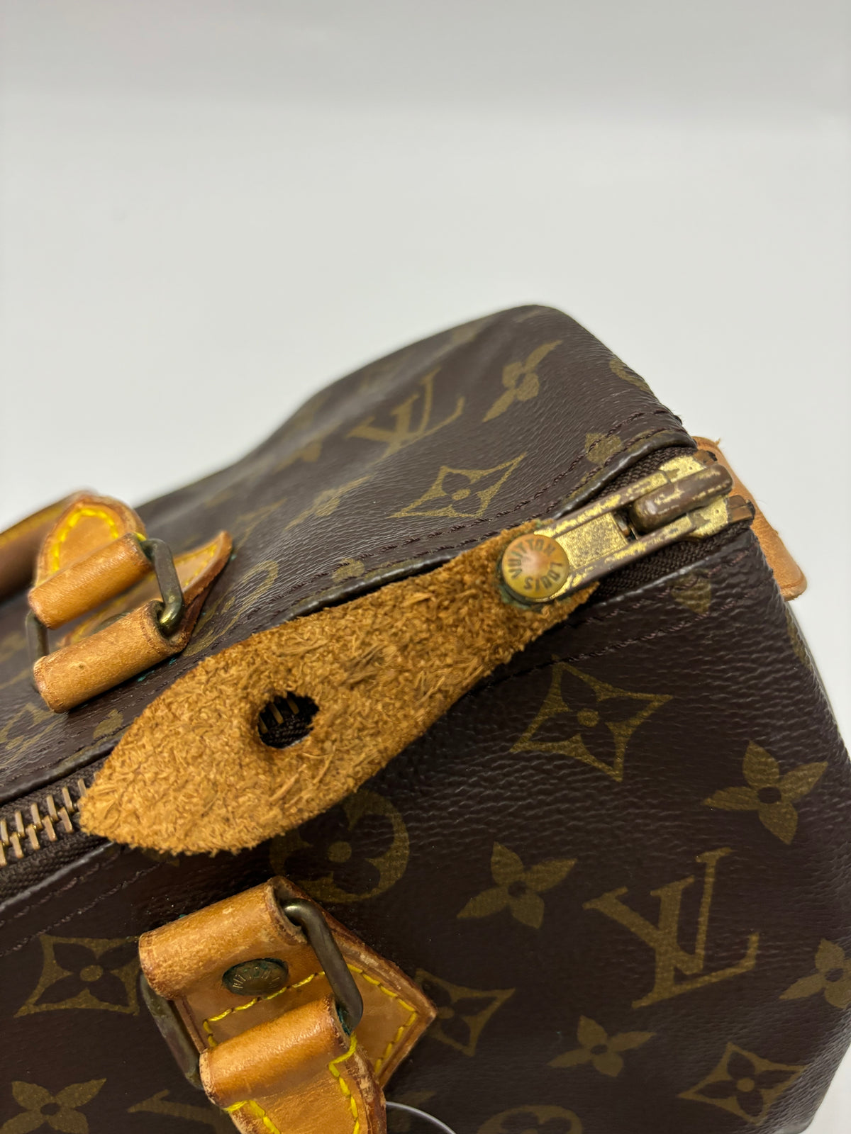 Louis Vuitton Speedy Monogram, Brown, Canvas, Handbag