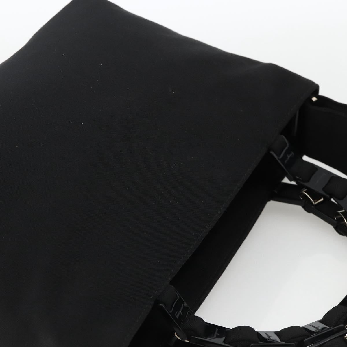 Salvatore Ferragamo Vintage Nylon, Black, Nylon, Shoulder Bag