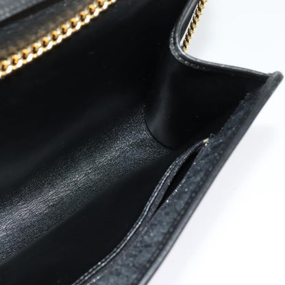 Christian Dior Vintage Trotteur Chain Canvas, Black, Canvas, Shoulder Bag