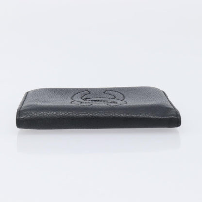 Chanel Timeless Bifold Card Case Caviar, Black, Leather, Card Holder