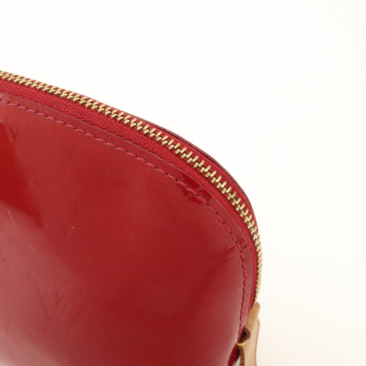 Louis Vuitton Cosmetic Monogram Vernis, Red, Patent Leather, Toiletry Case
