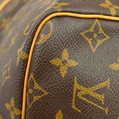 Louis Vuitton Keepall Bandoulière Monogram, Brown, Canvas, Travel Bag