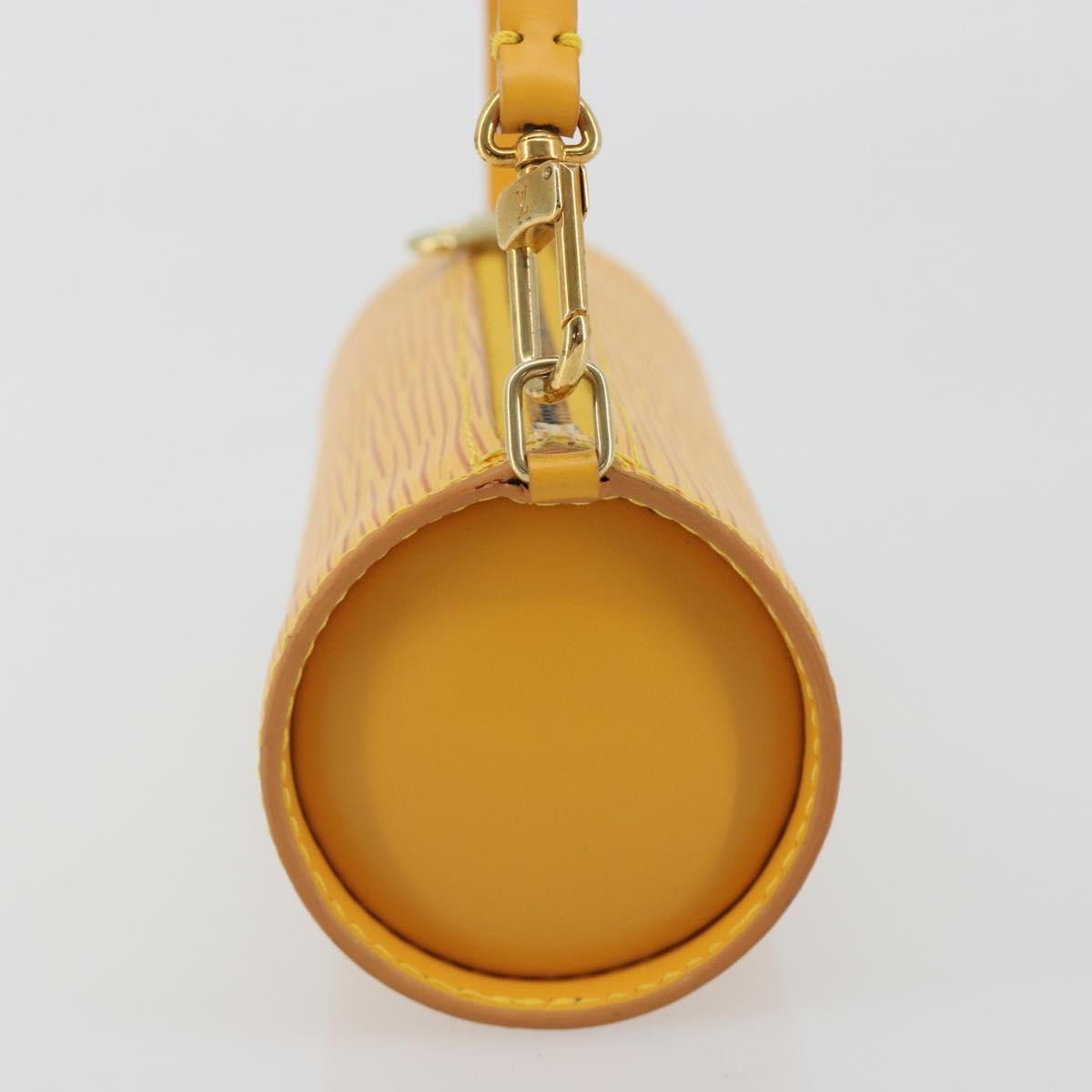 Louis Vuitton Soufflot Pochette Epi Leather, Yellow, Leather, Clutch