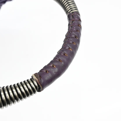Christian Dior Plisse Frame Pleated Leather, Purple, Leather, Handbag