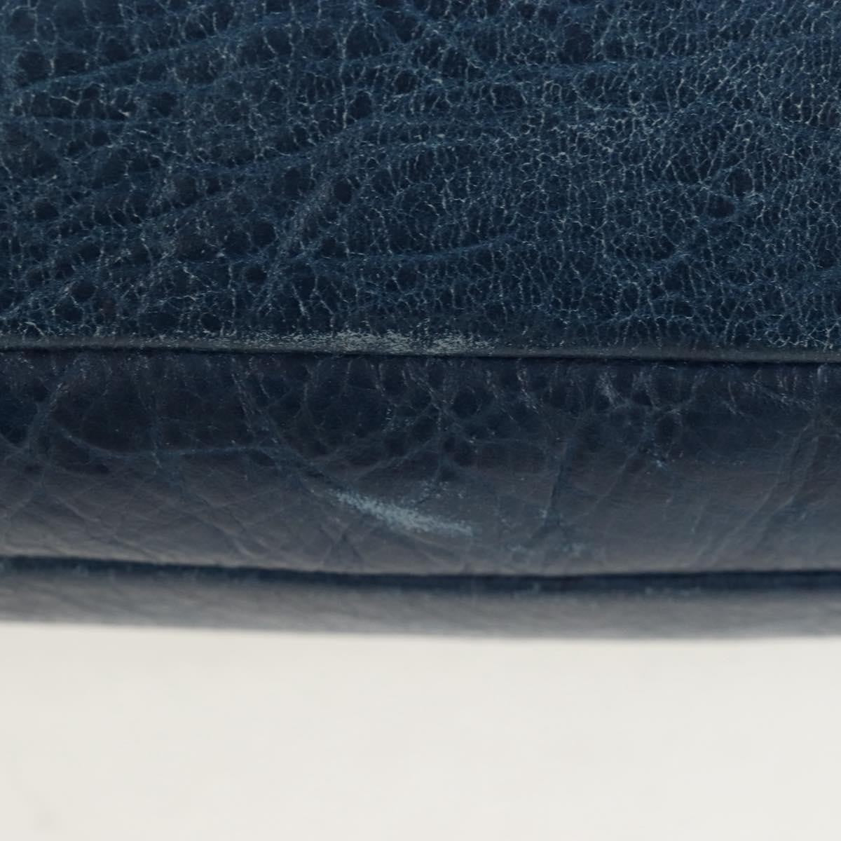 Balenciaga Flat Crossbody Classic Studs Leather, Navy, Leather, Crossbody Bag