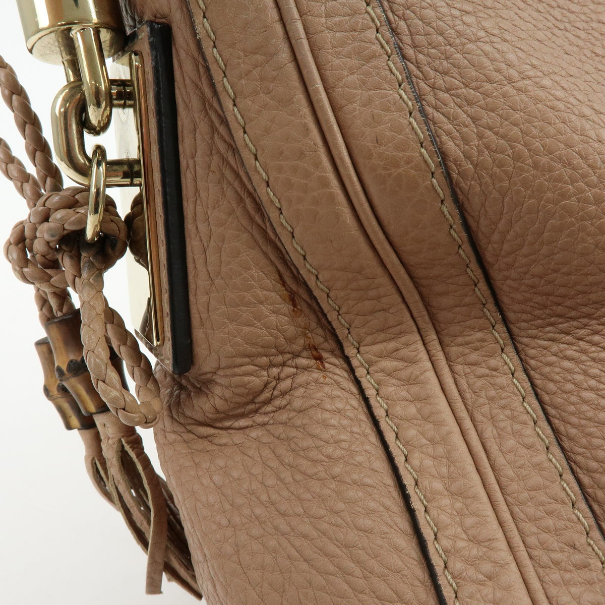Gucci Bella Hobo Leather, Pink, Leather, Shoulder Bag