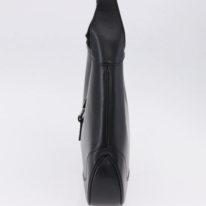Gucci Jackie O Bouvier Hobo Leather, Black, Leather, Shoulder Bag