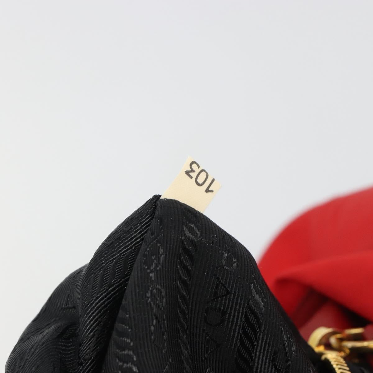 Prada Bow Tote Tessuto with Leather, Red, Nylon, Tote Bag