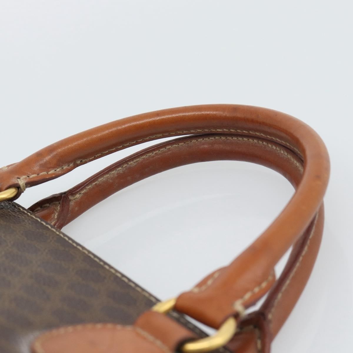 Celine Vintage Handbag Toile Céline, Brown, PVC, Handbag