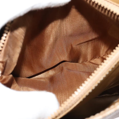 Celine Vintage Macadam Canvas and Leather, Beige, Canvas, Handbag