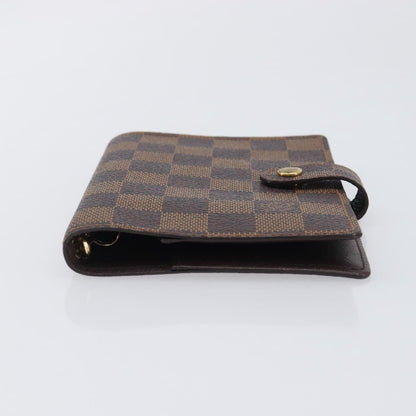 Louis Vuitton Ring Agenda Cover Damier, Brown, Canvas, Briefcase