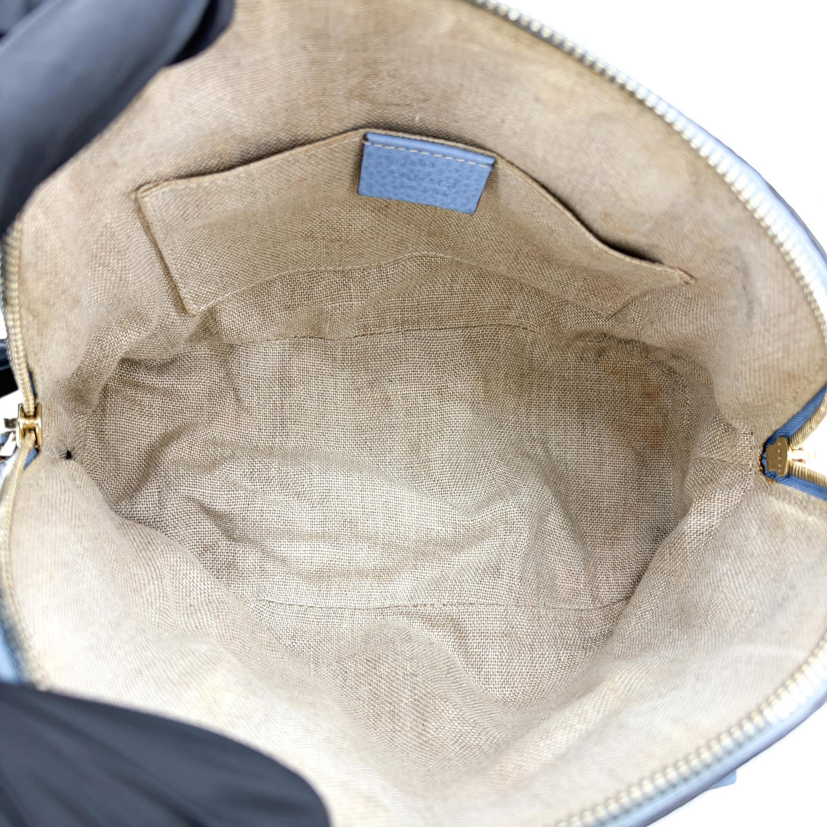 Gucci Convertible Dome Satchel Leather, Blue, Calfskin, Handbag