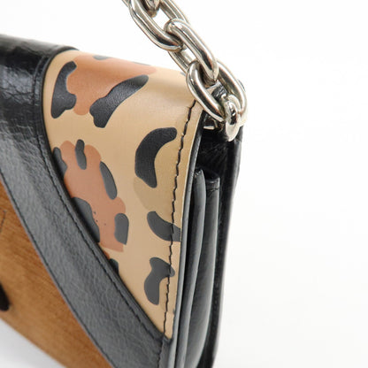 Louis Vuitton Twist Chain Limited Edition Monogram Canvas, Brown, Canvas, Crossbody Bag