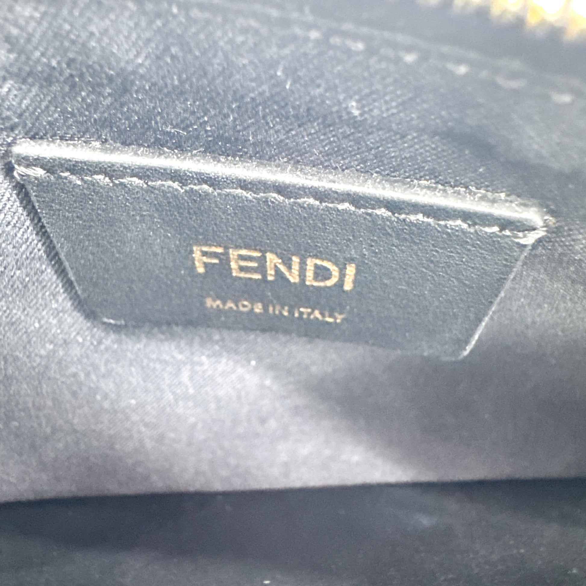 Fendi F is Fendi Envelope Wallet on Chain Leather, Black, Leather, Clutch