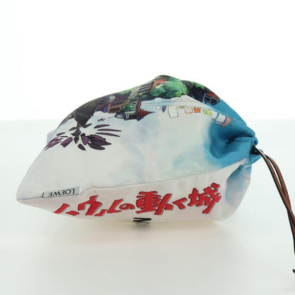 Loewe Paula Drawstring Printed Canvas, Multicolour, Canvas, Clutch