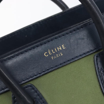 Celine Luggage Smooth Leather, Navy, Leather, Handbag