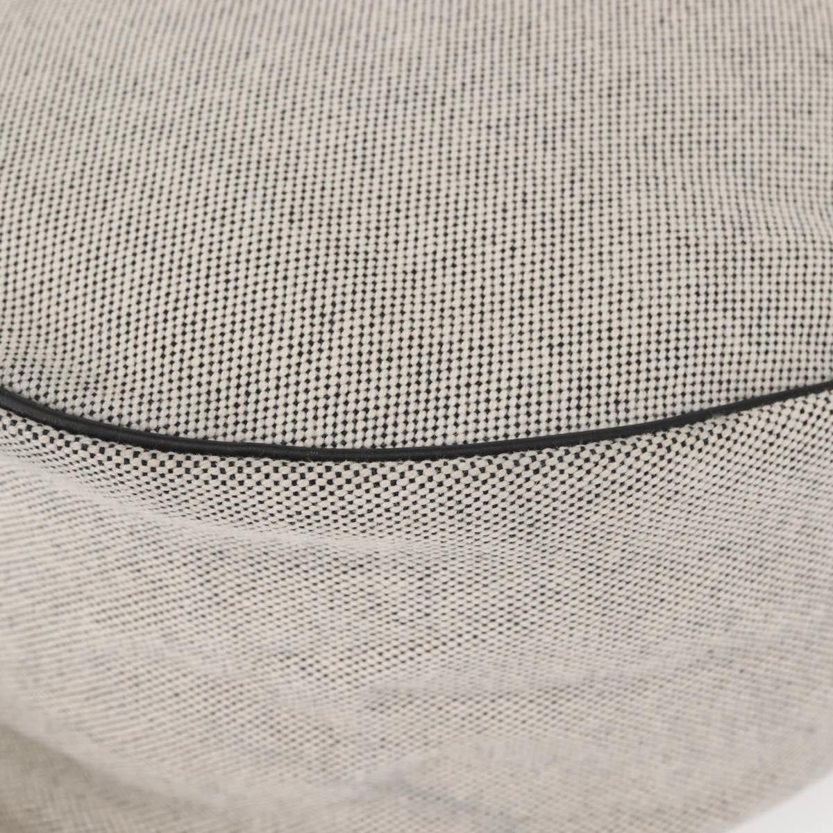 Hermes Sac Luco Canvas with Leather, Gray, Canvas, Handbag