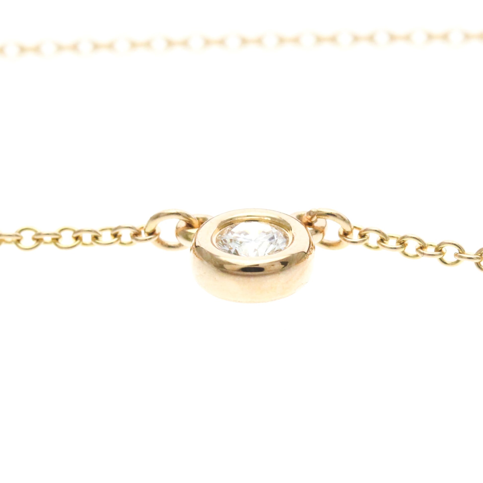 Tiffany & Co. Elsa Peretti Diamonds By The Yard 18K Rose Gold with Diamond, Gold, Pink Gold, Necklace
