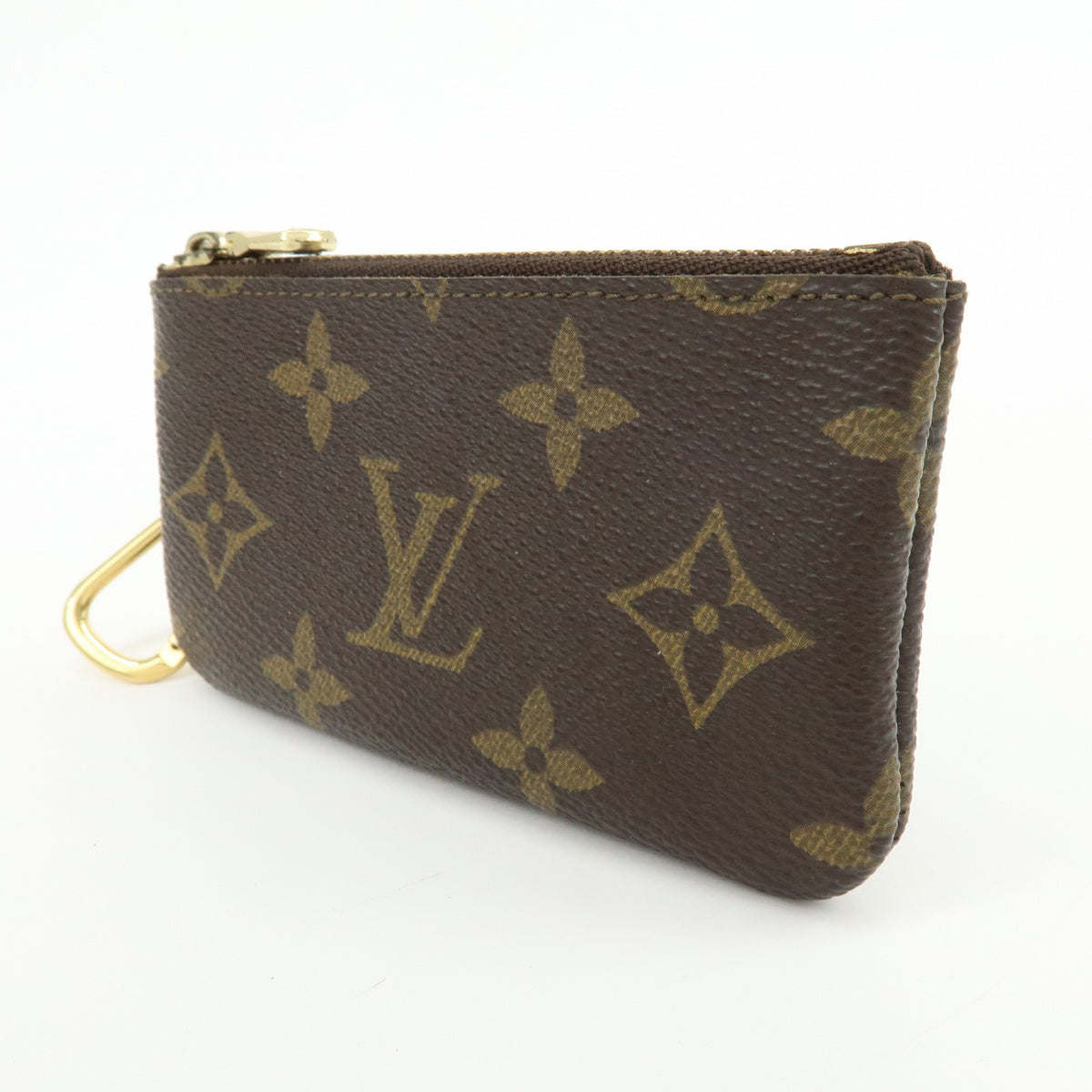 Louis Vuitton Key Monogram Canvas, Brown, Canvas, Clutch