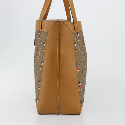Gucci Disney Mickey Mouse Soft Open Printed Mini GG Coated Canvas, Beige, Canvas, Tote Bag