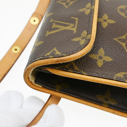 Louis Vuitton Florentine Waist Monogram Canvas, Brown, Canvas, Clutch