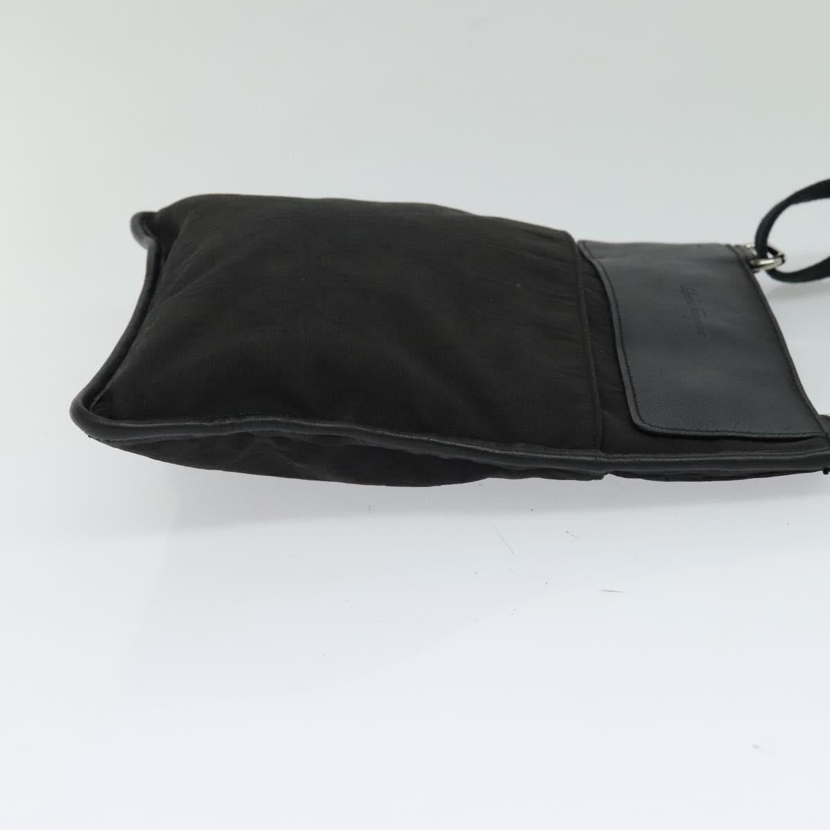 Salvatore Ferragamo Vintage Nylon, Black, Nylon, Shoulder Bag