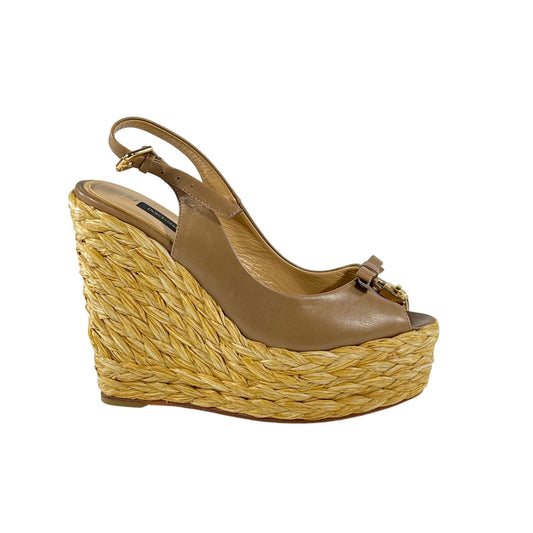 Dolce and Gabbana Espadrille Sandals 6.5 US Tan