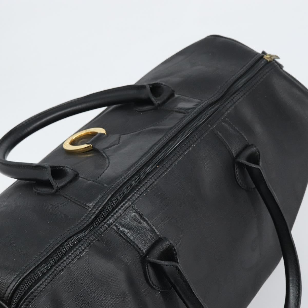 Christian Dior Vintage Trotter Boston Canvas, Black, Canvas, Travel Bag