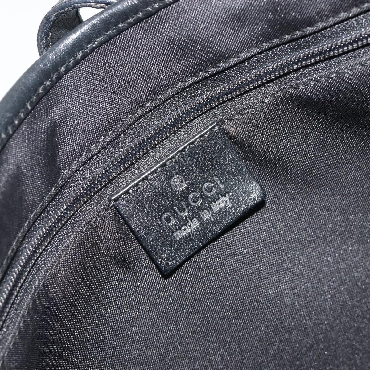 Gucci Jackie O Hobo GG Canvas with Leather, Black, Canvas, Shoulder Bag