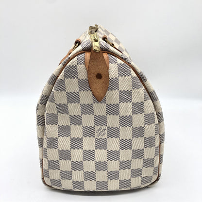 Louis Vuitton Speedy Damier, Beige, Canvas, Handbag