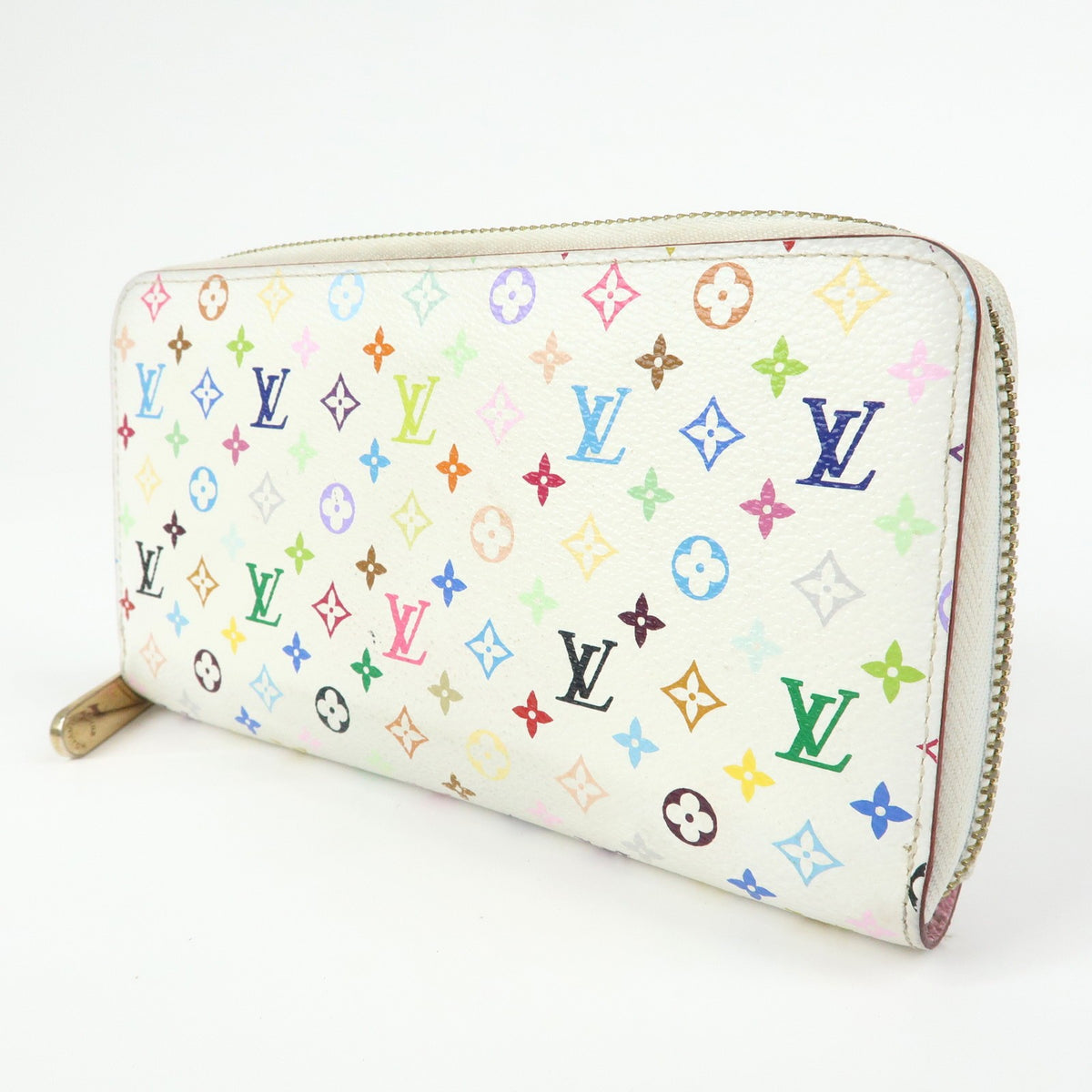 Louis Vuitton Zippy Monogram Multicolor, White, Canvas, Wallet