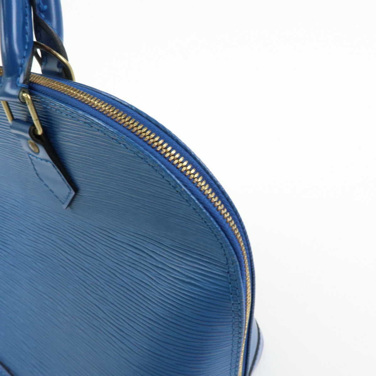 Louis Vuitton Alma Epi Leather, Blue, Leather, Handbag