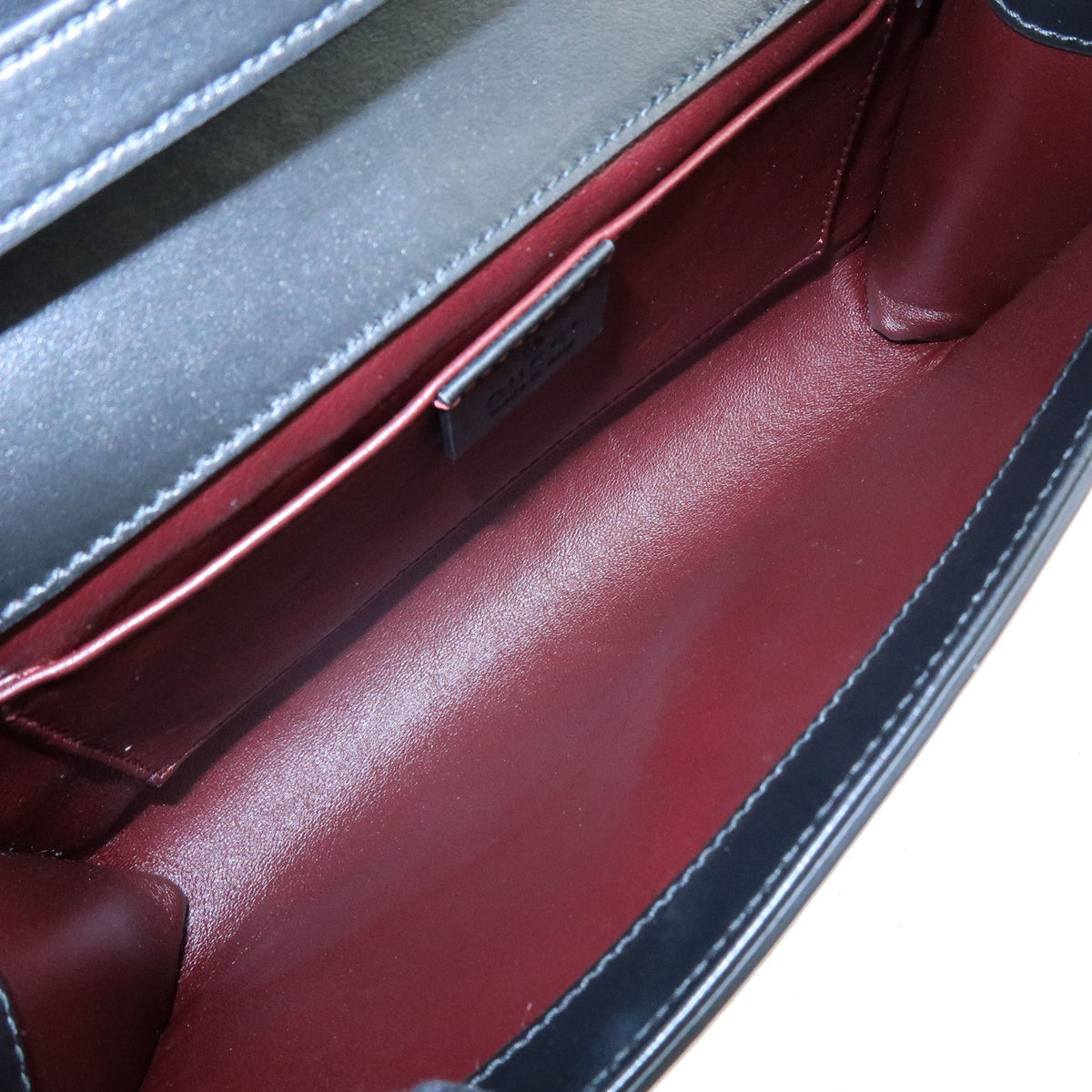 Gucci Zumi Leather, Black, Leather, Shoulder Bag